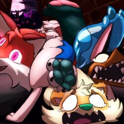 3_fingers 3_toes ace_(cosmo) alley anal anal_vore ass_grip barlo_(cosmo) big_ears bite biting_another bodily_fluids bolyn_ink bovid canid canid_taur canine canine_taur canis caprine claws cloven_hooves cosmo_allstar crowd curse cursed dilly_cleo dipodid dobermann domestic_dog domestic_ferret dragon fable_(cosmo) feet fingers floppy_ears fox fox_taur fur glowing glowing_body glowing_eyes glowing_markings glowing_saliva goat group hammerspace hellen_slimecow hindpaw hoard hooves horn hybrid jerboa kip_(cosmo) logtut long_neck magic mammal mammal_taur markings moon multicolored_body mustelid musteline mythological_creature mythological_scalie mythology pawpads paws pinscher procyonid raccoon rodent saliva scalie scared scared_expression scared_face size_difference tail tan_body taur tictac_(logtut) toes trix_the_taur true_musteline two_tone_body unusual_bodily_fluids unusual_saliva vore weasel