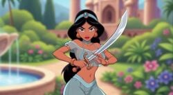 1001_nights 1girls ai_generated aladdin aladdin_(1992_disney_film) animated arabian arabian_female big_ass big_breasts big_thighs breasts curvaceous curvy curvy_figure dark-skinned_female dark_skin digital_media disney disney_princess ero-slash_showdown female gameplay gameplay_mechanics hips hourglass_figure huge_ass huge_breasts huge_thighs large_ass large_breasts large_thighs legs mature mature_female melongun melongun!_games no_sound olive_skin princess princess_jasmine slim_waist tagme thick thick_hips thick_legs thick_thighs thighs video voluptuous waist wide_hips wide_thighs