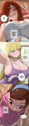 1boy 1female 1girls adult adult_female aged_up armpits bangs bare_shoulders big_ass big_breasts blonde-haired_female blonde_female blonde_hair blonde_hair_female blue_eyes blunt_bangs blush blush_lines breasts broken_window cleavage comic compilation disney disney_channel disney_xd english_text erect_nipples exposing_self female funny funny_face ginger ginger_female ginger_hair gravity_falls hairband hat highres large_breasts light-skinned_female light-skinned_male light_skin long_hair looking_to_the_side mabel_pines male nia4294 nia_(nia4294) nipples pacifica_northwest pale-skinned_female pale_skin pine_tree_(symbol) pink_nipples presenting_breasts puffy_areola puffy_nipples red_hair redhair redhead redhead_female shirt_lift shy sideboob solo speech_bubble straight straight_hair tease teasing teasing_viewer text text_box text_bubble wendy_corduroy