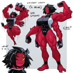 crimson wrath (jen 10) from ben 10 by carpinchor