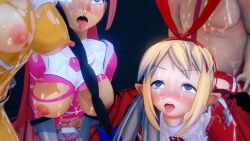arm_pull arm_pull_missionary breasts cat_ears cat_girl cat_tail catgirl censored censored_pussy clothed_female_nude_male clothed_sex completely_nude cowgirl_position disgaea disgaea_1 disgaea_rpg doggy_style exposed_breasts exposed_pussy female fight_mistress_(disgaea) flonne koikatsu large_breasts lovely_chacha lovely_meilin male nekomata_(disgaea) nippon_ichi_software nude nude_male pussy sex skin_tight skinsuit small_breasts therranolleo torn_clothes