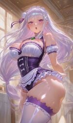 emilia (re:zero) from re:zero kara hajimeru isekai seikatsu by slombert