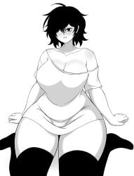 1girls 2020s 2025 2025s black_hair blush blush_lines curvaceous curvaceous_female curvaceous_figure curvy curvy_female curvy_figure curvy_hips digital_drawing_(artwork) digital_media_(artwork) hair_over_one_eye jpg no_background one_eye_obscured one_eye_obstructed original oversized_shirt seated shirt short_hair simple_background simple_shading sitting sitting_on_ground socks solo solo_female stronkbonk sweater thick_legs thick_thighs thick_thighs_save_lives thunder_thighs thunderthighs white_body