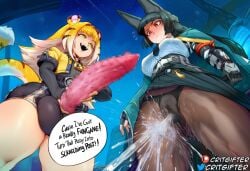 ai_generated barbed_penis cocky critgifter fox fox_ears fox_girl from_behind from_below futa_on_female futanari hoshimi_miyabi hoyoverse imminent_rape imminent_sex ju_fufu ju_fufu_(zenless_zone_zero) penile_spines small_dom_big_sub squirting squirting_through_clothes tagme zenless_zone_zero