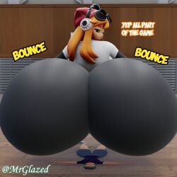 ass_bounce ass_focus ass_shot big_ass bouncing_ass butt_bounce butt_shot flattened flattening flattening_fetish gym huge_ass meggy_spletzer mrglazed oc size_difference smg4 smug smug_smile thick_thighs topaz_(greentopaz213)