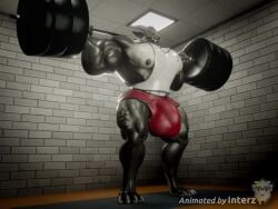 3d_(artwork) 3d_animation 4:3 animated anthro ass big_butt big_muscles bodily_fluids bottomwear bulge bulge_from_behind clothed clothing detailed_bulge digital_media_(artwork) digitigrade dragon dumbbell exercise genital_outline high_framerate huge_bulge huge_muscles hyper hyper_muscles lnterz lnterz_(character) male muscular muscular_anthro muscular_male mythological_creature mythological_scalie mythology nipples penis_outline scalie short_playtime simple_background solo sound sound_effects sweat tagme video weights workout workout_clothing workout_equipment