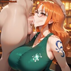 nami (one piece) from one piece by mizzoai