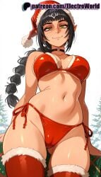 1girls 2026 ai_generated antlers artist_name baldur's_gate_3 bell bikini black_hair bobblehat braid breasts bust chest choker christmas christmas_lights christmas_ornaments christmas_tree electroworld fake_antlers female fur-trimmed_capelet fur-trimmed_dress fur-trimmed_gloves fur-trimmed_headwear fur-trimmed_legwear fur-trimmed_skirt fur-trimmed_sleeves fur_trim gift gift_box green_eyes hat hi_res high_quality high_resolution highres holding_sack holly looking_at_viewer merry_christmas mole navel neck_bell patreon patreon_username pom_pom_(clothes) red_bikini red_capelet red_gloves red_headwear red_legwear reindeer reindeer_antlers reindeer_costume sack santa_bikini santa_boots santa_costume santa_dress santa_gloves santa_hat shadowheart side-tie_bikini side-tie_panties smile solo stable_diffusion swimsuit thighhighs watermark wreath