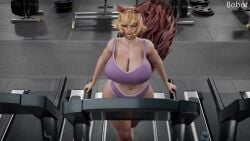 1boy 1girls 3d animal_ears animated big_breasts blowjob bobot boob_drop bouncing_breasts breasts breasts_bigger_than_head breedable_hips chubby chubby_female cleavage cum cum_in_mouth curvaceous curvy curvy_female curvy_figure doreen_green fellatio female gym huge_ass huge_breasts lifting_shirt light-skinned_female light-skinned_male light_skin longer_than_30_seconds marvel marvel_comics marvel_rivals oral oral_sex paizufella paizuri paizuri_fellatio sound squirrel_girl_(marvel) squirrel_girl_(marvel_rivals) tagme thick treadmill video voluptuous voluptuous_female