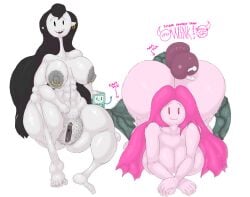 1boy 1boy2girls 2_girls 2girls1boy adventure_time armpit_hair blenkentertainment bmo body_hair bottomheavy breasts female hairy hairy_balls hourglass_figure huge_balls huge_nipples hyper_ass hyper_breasts hyper_nipples hyper_penis male marceline marceline_abadeer nipple_piercing princess_bubblegum pussy veiny_penis