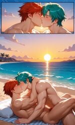 ai_generated eliwood_(fire_emblem) ephraim_(fire_emblem) male male_only muscular
