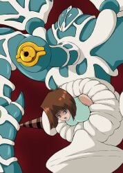 big_boobs big_breasts blue_eyes breasts brown_hair female large_breasts mazaki_anzu relinquished short_hair tea_gardner vore yu-gi-oh!