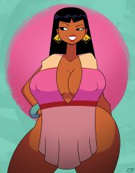 1girls areolae belly belly_button big_ass big_breasts black_hair bottom_heavy bracelet breasts bubble_ass bubble_butt busty chel chel_(beta) cleavage cleavage_cutout clothing curvaceous curvy curvy_female curvy_figure dark-skinned_female dreamworks earrings eyelashes female female_only front_view gold_(metal) gold_earrings gold_jewelry huge_breasts jewelry lips lipstick long_hair naked naked_poncho nipples_visible_through_clothing pinup poncho poncho_only red_lipstick rustysh4ckl3ford seductive shaded shiny_hair simple_background skin smile solo solo_female solo_focus south_american straight_hair tan_skin the_road_to_el_dorado thick_lips thick_thighs top_heavy updated voluptuous wide_hips