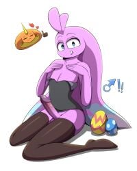 1boy 1girls big_penis brall_(pinkshonen) bunny easter_egg female femboy feminine_male fur furry male male_only penis pinkshonen qper_(pinkshonen) tagme twink