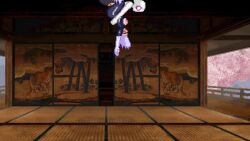 1futa 1girls animated black_cat_(marvel) bodysuit futa_on_female futanari hanging_from_ceiling light-skinned_futanari m.u.g.e.n marvel no_sound ripped_clothing sex spider-gwen spider-man_(series) tagme upside-down video