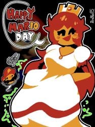 1girls breasts dumbboi715 female female_pred imminent_vore larger_female male male_prey mar10_day mario mario_(series) pred prey princess princess_peach princess_toadstool royalty so_retro super_mario_bros._(nes) vore vore_belly