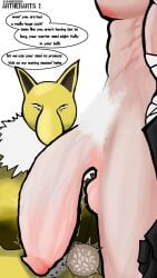 1boy1girl 1girl1boy artherarts bandage bandaged_arm bandages berserker berserker_(class) big_nose big_penis black_nipples blue_veins english_dialogue english_text female female_hypno female_pokemon/male_human flaccid flaccid_penis generation_1_pokemon hanging_balls hanging_penis human humanoid_genitalia humanoid_penis hypno imminent_impregnation imminent_penetration imminent_sex imminent_vaginal inside_balls inside_view large_areolae looking_up looking_up_at_partner male male_human/female_pokemon massive_penis mating_season muscles muscular muscular_male nude nude_female nude_male partially_clothed partially_clothed_male pink_nipples pokemon pokemon_(species) speech_bubble sperm_cell sperm_cells throbbing throbbing_penis veiny_penis watermark white_background white_fur white_hair yellow_body
