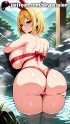 1girls 2025 ai_assisted ai_generated anime anus_peek artist_name ass back bamboo bath bathing beach big_ass big_breasts big_butt big_chest blonde_hair blue_eyes blush booty branch breasts bubble_ass bubble_butt bust busty buttocks chest cover female_focus female_only firm_ass from_behind grass hi_res high_quality high_resolution highres juicy_ass juicy_butt lake large_ass large_breasts leaf lily_pad looking_at_viewer looking_back naked_ribbon ocean onsen outdoors palm_leaf palm_tree partially_submerged partially_visible_vulva patreon patreon_username perfect_ass petals_on_liquid petra_leyte plant plump_ass pond pool potted_plant re:zero_kara_hajimeru_isekai_seikatsu red_ribbon ribbon ripples river rock round_ass sexy_ass shallow_water shiny shiny_skin short_hair skypassion soaking_feet solo stable_diffusion tight_ass tree voluptuous_ass wading water waterfall watermark wet