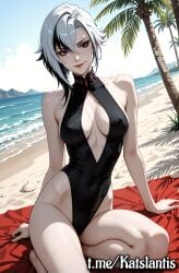 ai_generated arlecchino_(genshin_impact) bikini_babes black_swimsuit deep_cleavage female flat_stomach genshin_impact kneeling lewd ne-piece_swimsuit nipple_outline nipples nipples_visible_through_clothing perfect_breasts plunging_neckline round_breasts seductive_smile see-through see-through_bra see-through_clothing see-through_panties see-through_swimsuit sexy shiny_skin slim_waist soft_skin solo thick_thighs tight_clothing wet wet_body wet_clothes wet_panties wet_skin wetlarge_breasts