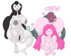 1boy 1boy2girls 2_girls 2girls1boy adventure_time blenkentertainment bmo bottomheavy breasts female hourglass_figure huge_balls huge_nipples hyper_ass hyper_breasts hyper_nipples hyper_penis male marceline marceline_abadeer nipple_piercing princess_bubblegum pussy veiny_penis