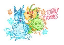1girls anthro anthrofied ass belly belly_bulge breasts cherryuriiii digestion fat female female_pred flora_fauna lunisolar_honeysuckle_(pvz) plant plant_girl plant_humanoid plantie plants_vs._zombies plants_vs._zombies_2_(chinese_version) plants_vs_zombies popcap_games pred pussy vore vore_belly