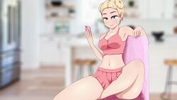 1girls alice_(alice_awakening) alice_awakening animated big_ass big_breasts blonde_hair sitting tagme thick_thighs