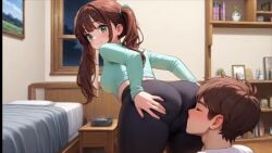 ai_assisted ass ass_sniffing brittney_andalestra brother_and_sister butt_sniffing incest sean_andalestra sister tagme video