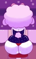 1female 1girls 2d 2d_(artwork) 2d_artwork ass ass_focus behind behind_view big_ass black_dress bottom_heavy cyka♡ dress evening_dress fat_ass female furry furry_female huge_ass large_ass looking_away massive_ass onegai_my_melody panties panties_peek red_panties sanrio sheep sheep_girl solo solo_female solo_focus sweat sweatdrop sweating sweaty sweaty_ass