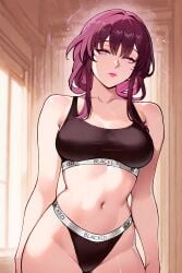 1female 1girls ai ai_assisted ai_generated bed bedroom blacked blacked_clothing blackedcommiss1 blackedcommiss1 female honkai:_star_rail hoyoverse kafka_(honkai:_star_rail) looking_at_viewer mihoyo solo solo_female solo_focus tagme