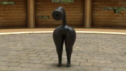3d_(artwork) ambiguous_gender anthro bigbutt digital_media_(artwork) female female_(lore) hi_res latex rubber_clothing sexbot suicune_queen_(artist)