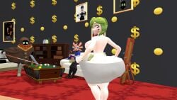 2boys1girl after_shower axol_(smg4) big_ass big_ass_(female) big_ass_cheeks big_booty big_booty_(female) big_butt big_butt_(female) big_butt_cheeks bob_(smg4) bubble_ass bubble_ass_(female) bubble_butt bubble_butt_(female) kaibernation melony_(smg4) smg4 towel towel_on_ass wet_ass wet_body