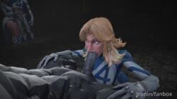 animated big_ass big_breasts big_penis black_penis blonde_female blonde_hair blowjob blue_eyes emma_frost emma_frost_(marvel_rivals) eye_contact invisible_woman jronin marvel marvel_rivals monster reed_richards sound sue_storm tagme tongue venom_(marvel_rivals) video