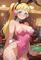 1girls ai_generated big_breasts bunny_ears bunny_girl bunnysuit casino hibari_(one_piece) one_piece party playboy_bunny playboy_bunny_leotard public servant serving_tray skimpy skimpy_clothes solo solo_focus