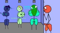 1boy 3girls anglerfish backboob beginner_artist big_ass blonde_hair dialogue english_text flat_colors gym huge_breasts jerking long_hair masturbation peeping pervert ponytail precum public_indecency shower shower_room showering sideboob small_penis spy stickman thick_thighs unknown_artist