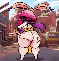 1girls anthro anthrofied ass breasts dj_arts female fit fit_female flora_fauna mushroom mushroom_humanoid night-sprinkles_(pvz) night_cap_(pvz:bfn) plant plant_girl plant_humanoid plantie plants_vs._zombies plants_vs_zombies plants_vs_zombies:_battle_for_neighborville popcap_games pussy sweat