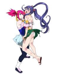 2girls bearhug catfight fairy_tail fairy_tail_zero highres humiliation multiple_girls powt ryona sheria_blendy smile tagme wendy_marvell