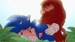 anal animated anthro anthro_on_anthro anthro_penetrated anthro_penetrating anthro_penetrating_anthro bodily_fluids duo echidna eulipotyphlan hedgehog humanoid knuckles_the_echidna krazyelf male male/male male_penetrated male_penetrating male_penetrating_male mammal monotreme penetration sega sex sonic_the_hedgehog sonic_the_hedgehog_(series)