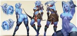 16:9 1girls absurd_res areolae armor arms_behind_head ass blizzard_entertainment blue_hair blue_skin breasts character_sheet choker clothed clothing earrings fangs female female_only heels long_hair looking_at_viewer mrgobbo multiple_views nipples nude nude_female pointy_ears ponytail pussy red_eyes smile smiling solo stockings thick_ass thick_thighs troll troll_(warcraft) troll_female two_tone_hair warcraft white_hair widescreen world_of_warcraft