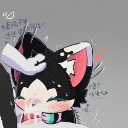 anthro bodily_fluids cum deep_throat domestic_cat dragon duo felid feline felis fellatio female genital_fluids male male/female mammal mythological_creature mythological_scalie mythology oral oral_penetration penetration penile scalie sex xuanqi