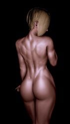 3d adnarimydeth ass athletic athletic_female big_breasts blonde_hair breasts bubble_butt busty capcom falke_(street_fighter) female female_focus female_only green_eyes hourglass_figure nude nude_female nudity short_hair street_fighter street_fighter_v tagme wide_hips