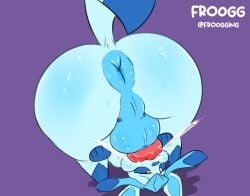 anus ass autofellatio bodily_fluids butt_focus cum cum_on_face cum_on_own_face cum_on_self eeveelution fellatio feral froogg generation_4_pokemon genital_fluids glaceon hi_res male masturbation nintendo oral oral_masturbation penile penile_masturbation pokemon pokemon_(species) sex solo y_anus