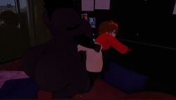 3d clapping_cheeks futa_on_female horny_female horny_femboy karelia_(acerattman) sex_in_bedroom smiler_(the_backrooms) thick_ass thick_thighs vrchat vrchat_avatar wall_sex