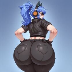 1girls ai_assisted ai_generated big_ass big_butt blue_eyes blue_hair bottom_heavy breasts cat_ears clothed_female fat_ass female fortnite fortnite:_battle_royale gigantic_ass glasses gloves hands_on_hips headphones heroic_hope_(fortnite) hope_(fortnite) huge_ass huge_butt jacket kordyx large_ass open_jacket purple_lipstick solo sunglasses thick_thighs thighs tight_clothes tight_clothing tinted_eyewear wide_hips