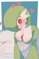 1girls 2kaka_kaka6 blush breasts creatures_(company) female female_only game_freak gardevoir generation_3_pokemon nintendo pokémon_(species) pokemon pokemon_(species) pokemon_rse