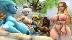 1boy 3d a_link_between_worlds alternate_breast_size bluewyvern breasts busty crossover female hot_spring hyrule_warriors male midna multiple_girls naked ocarina_of_time peeping peeping_tom princess_ruto princess_zelda purah purah_(tears_of_the_kingdom) riju sonic_(series) sonic_the_hedgehog sonic_the_hedgehog_(series) spa tears_of_the_kingdom the_legend_of_zelda twilight_princess zelda_(a_link_between_worlds) zora