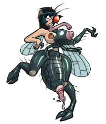 female fly huge_ass huge_breasts insect_abdomen insect_humanoid insects multi_arm multi_breast multi_leg multi_limb multi_taur post_transformation pussy spidersvice transformation what wide_hips