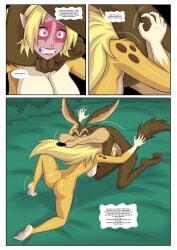 absurd_res anthro arabatos asphyxiation cheetara duo female hi_res looney_tunes male male/female snuff thundercats thundercats_2011 warner_brothers wile_e._coyote