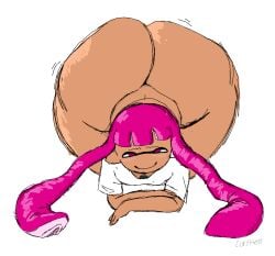 1female 1girls ass ass_bigger_than_head ass_focus big_ass big_butt bubble_butt coryhen_(artist) doughy_ass dumptruck_ass enormous_ass fat_ass female female_only gigantic_ass head_down_ass_up huge_ass inkling inkling_girl looking_at_viewer round_ass self_upload small_breasts smile solo solo_female splatoon splatoon_(series) squid tentacle tentacle_hair thick thick_ass thick_thighs thighs voluptuous voluptuous_female wide_hips