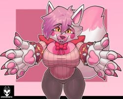 1girls breasts cleavage clothed clothing female female_only five_nights_at_freddy's five_nights_at_freddy's:_sister_location fnaf funtime_foxy_(fnafsl) rondonite wide_hips