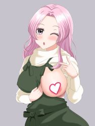 big_breasts censored clothed d4dj flashing heart luckyyou894 yano_hiiro